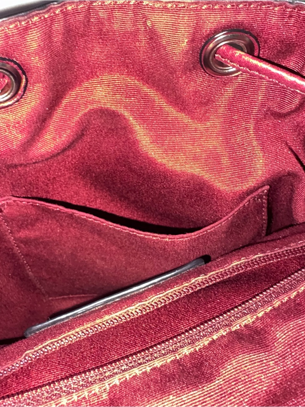 Coach Mini Billie Backpack Pebbled Burgundy in Like New Condition - Picture 7 of 14